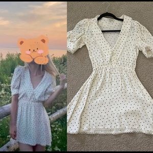 Aritzia - Sunday Best polka dot dress
